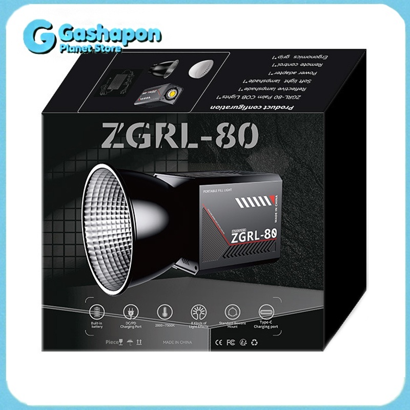 Outdoor Lighting Video Shooting - Lampu Video Genggam ZGRL80 80W COB
