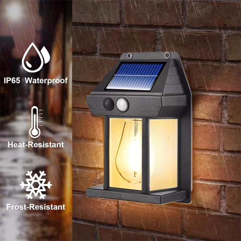 Outdoor Lighting With Outlet - Lampu Dinding tenaga surya, lampu bohlam
