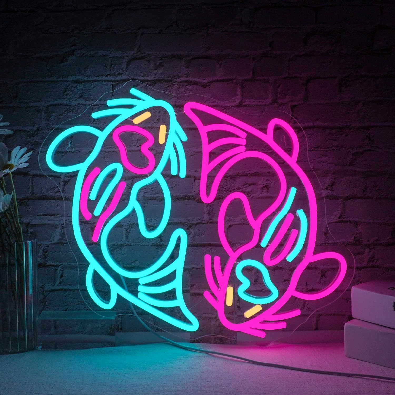 Outdoor Lighting Japanese - Lampu Neon USB Ikan Koi Ganda