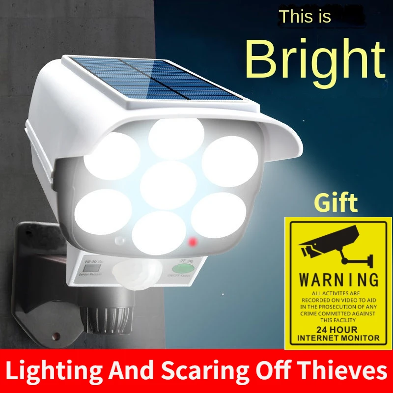 Outdoor Lighting Solar Panel - Lampu LED 77 nirkabel luar ruangan,
