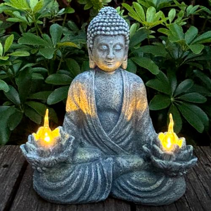 Outdoor Zen Lighting - Patung Buddha untuk Dekorasi Rumah dan
