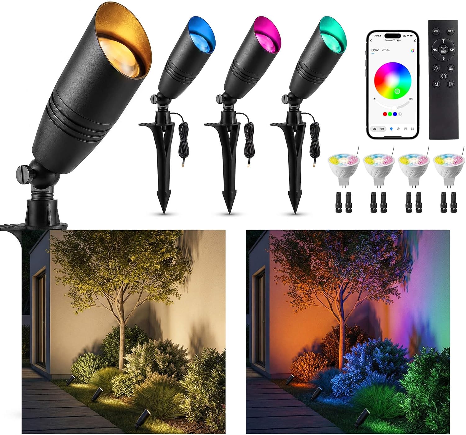 Outdoor Lighting Spotlight - Lampu Sorot Lanskap Luar Ruangan RGBCW