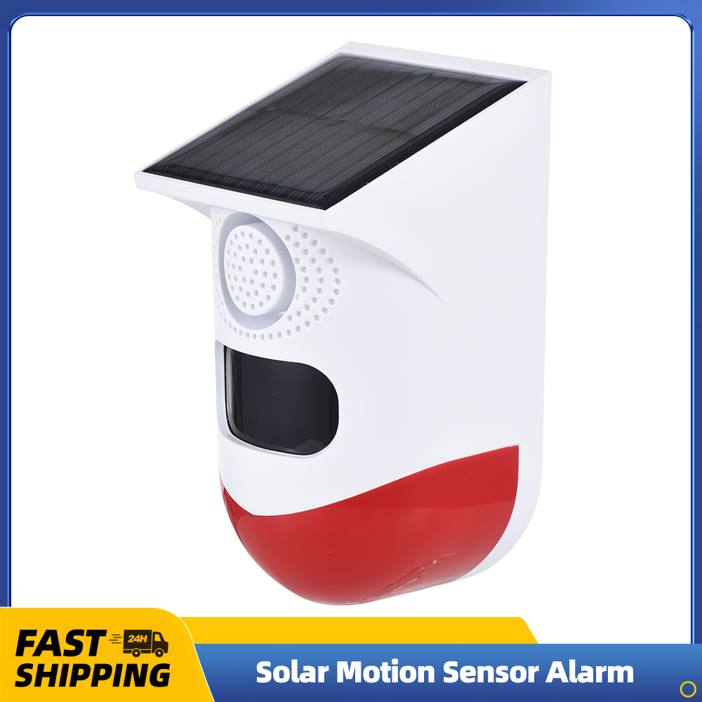 Outdoor Lighting Solar Panel - Solar Alarm Sensor gerak luar ruangan