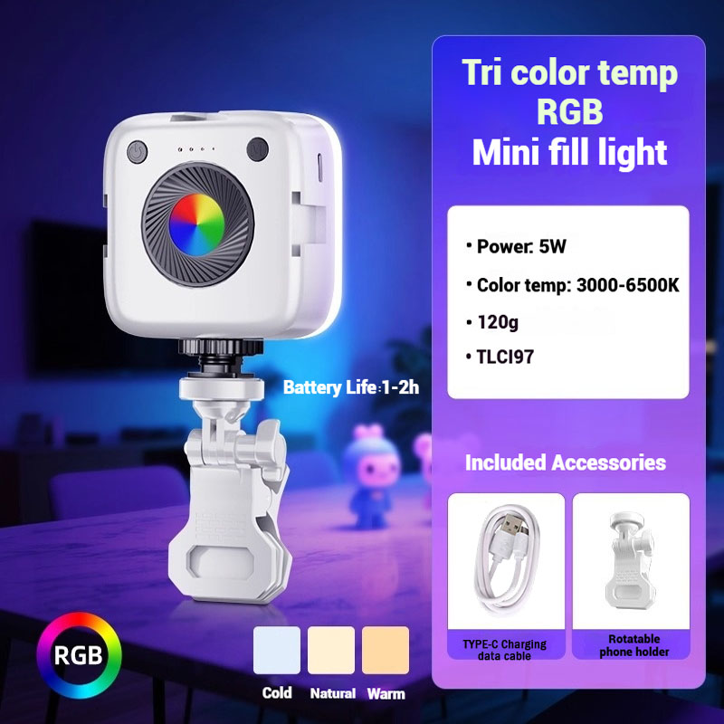 Outdoor Lighting Video Shooting - Lampu Video LED RGB Mini Lampu