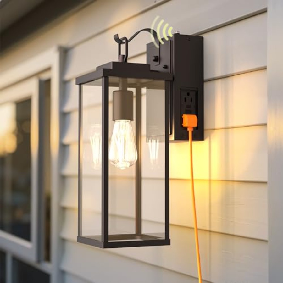 Outdoor Lighting No Outlet - Lampu Dinding Luar Ruangan Dusk to