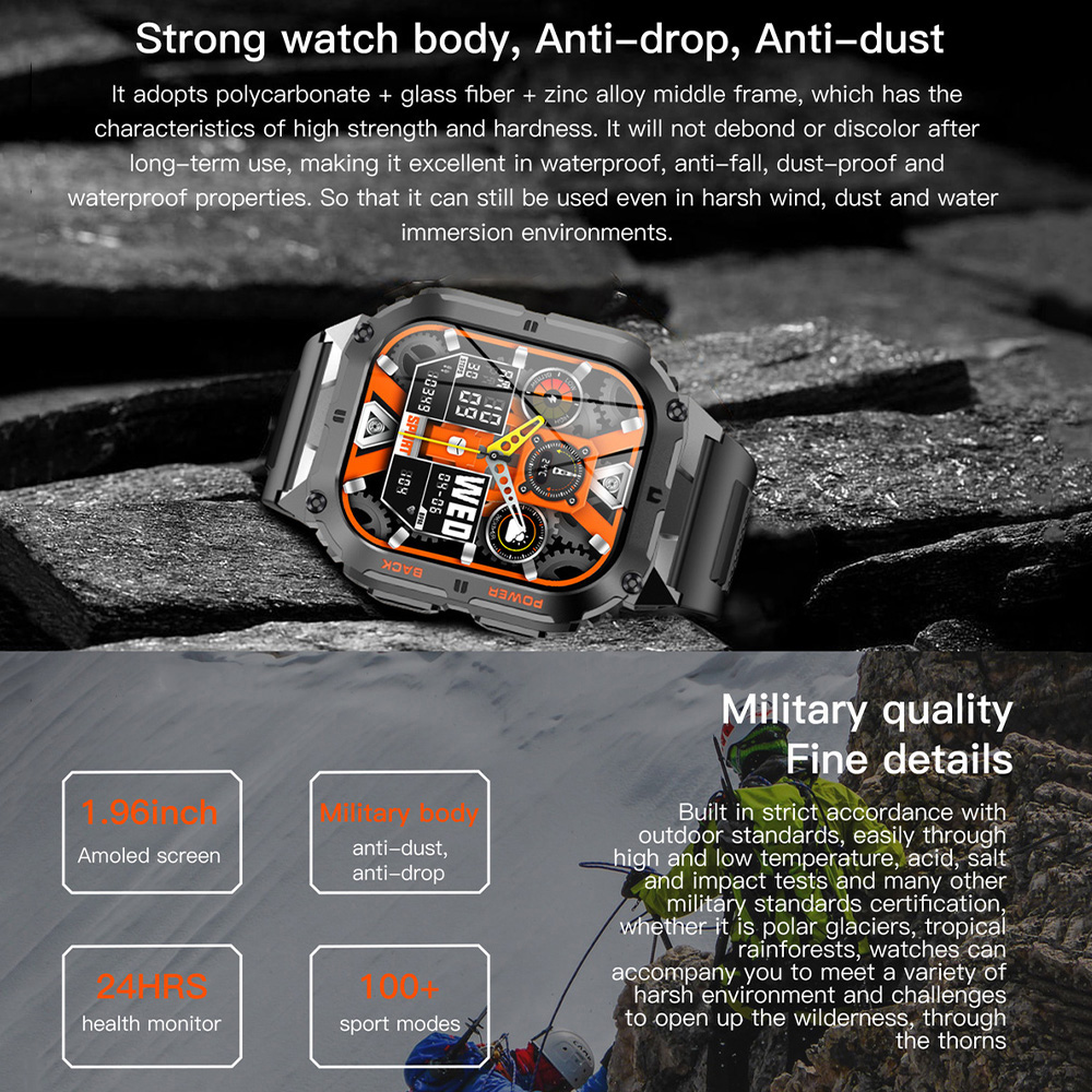K61 Pro Jam Tangan Pintar Pria - Outdoor Lighting Japanese ulasan dan harga