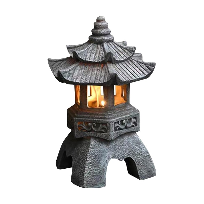 Patung Pagoda Tenaga Surya unt - Outdoor Zen Lighting ulasan dan harga