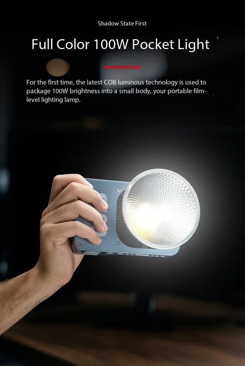 Lampu LED COB S100 100W Warna  - Outdoor Lighting Video Shooting ulasan dan harga