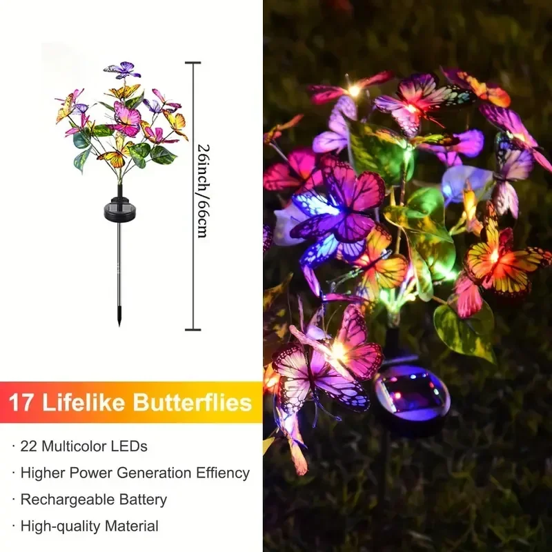Lampu Taman Kupu-kupu LED Sury - Outdoor Lighting Solar Panel ulasan dan harga