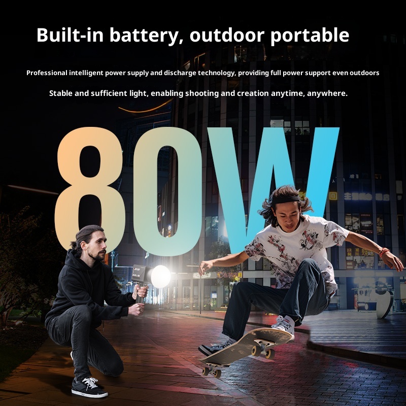 Lampu Video Genggam ZGRL80 80W - Outdoor Lighting Video Shooting ulasan dan harga