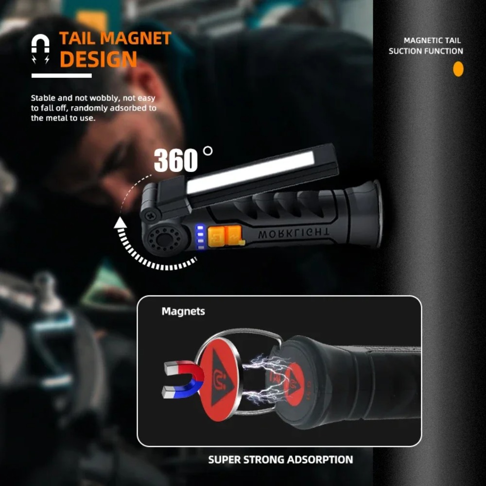 Senter LED COB Portabel Senter - Outdoor Lighting Setup ulasan dan harga