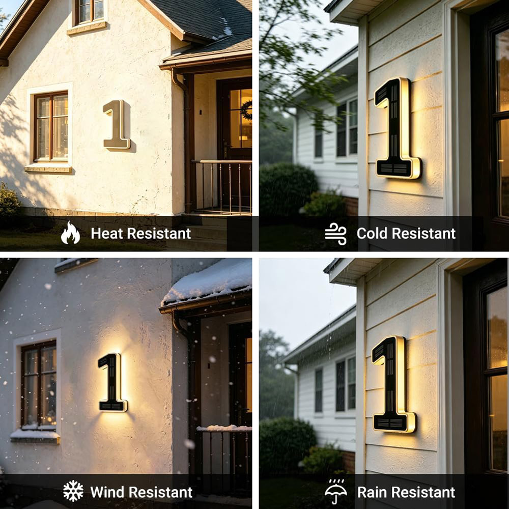 Lampu Nomor Rumah Tenaga Surya - Outdoor Lighting Solar Panel ulasan dan harga
