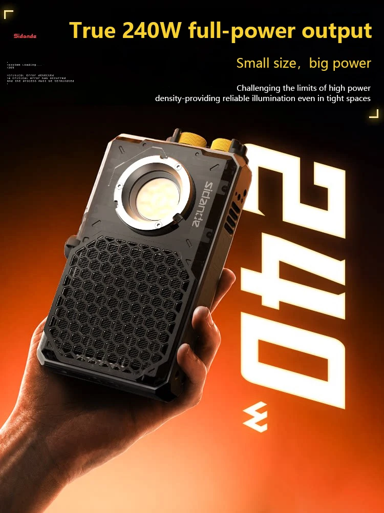 Sidande Q240C 240W Lampu Isi R - Outdoor Lighting Video Shooting ulasan dan harga
