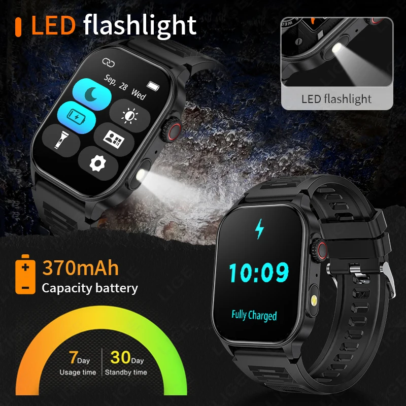 LIGE 2026 Jam Tangan Pintar Lu - Outdoor Lighting Japanese ulasan dan harga
