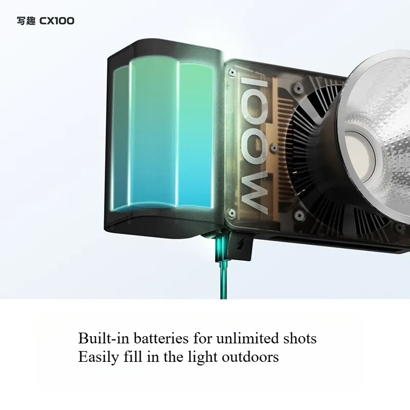 CINEPEER CX100 100W Lampu Isi  - Outdoor Lighting Video Shooting ulasan dan harga