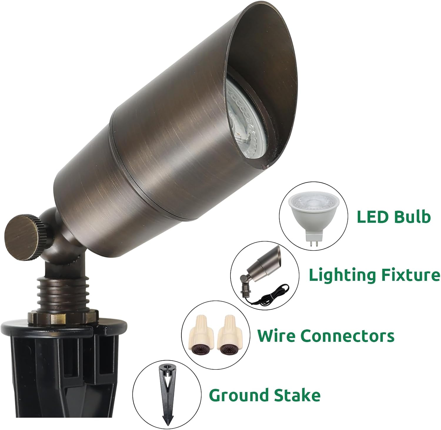 Lampu Sorot LED Kuningan Solid - Outdoor Lighting Spotlight ulasan dan harga