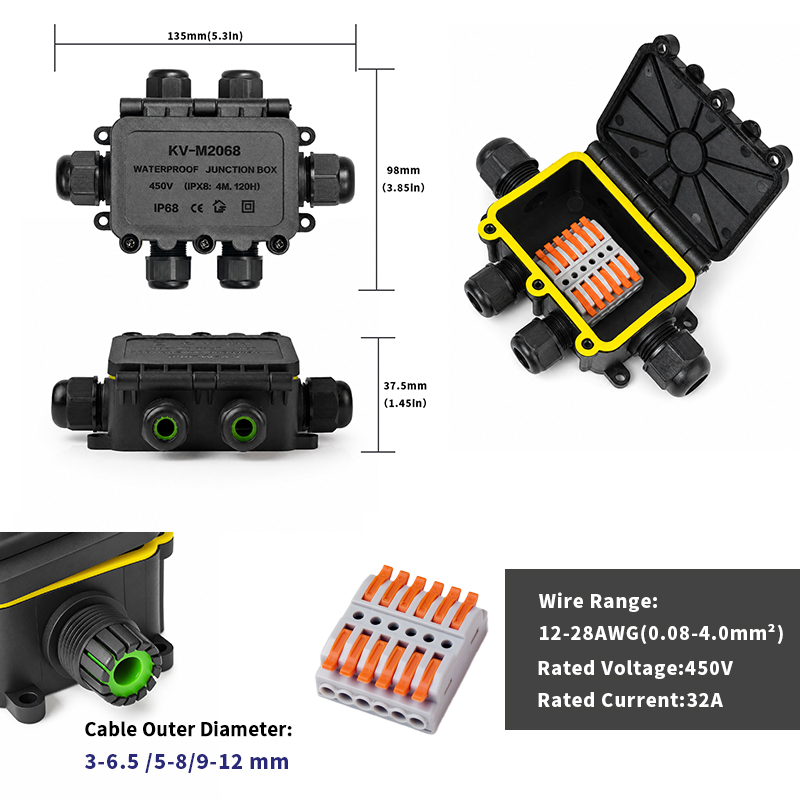 Kotak Sambungan Tahan Air IP68 - Outdoor Lighting Electrical Box ulasan dan harga