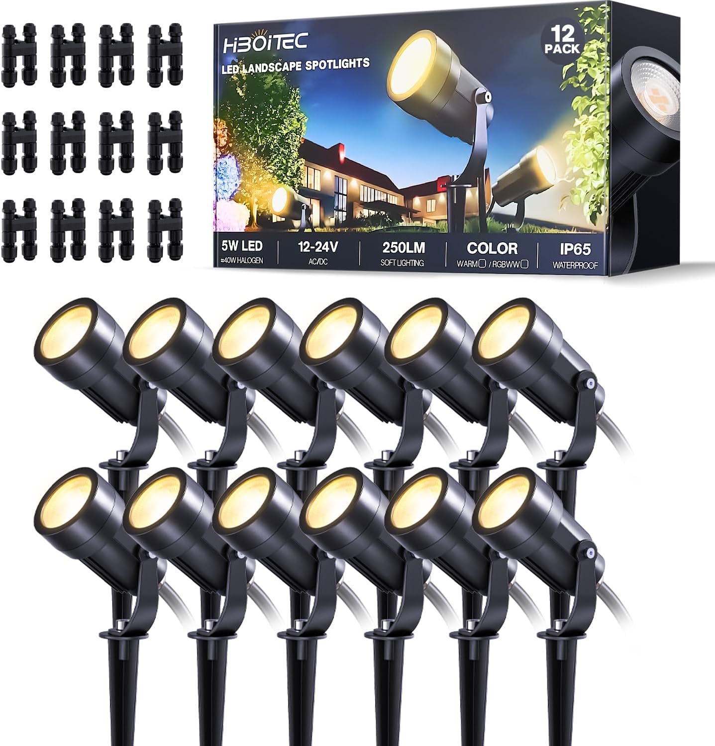 Dua Belas Paket Lampu Lanskap  - Outdoor Lighting Spotlight ulasan dan harga